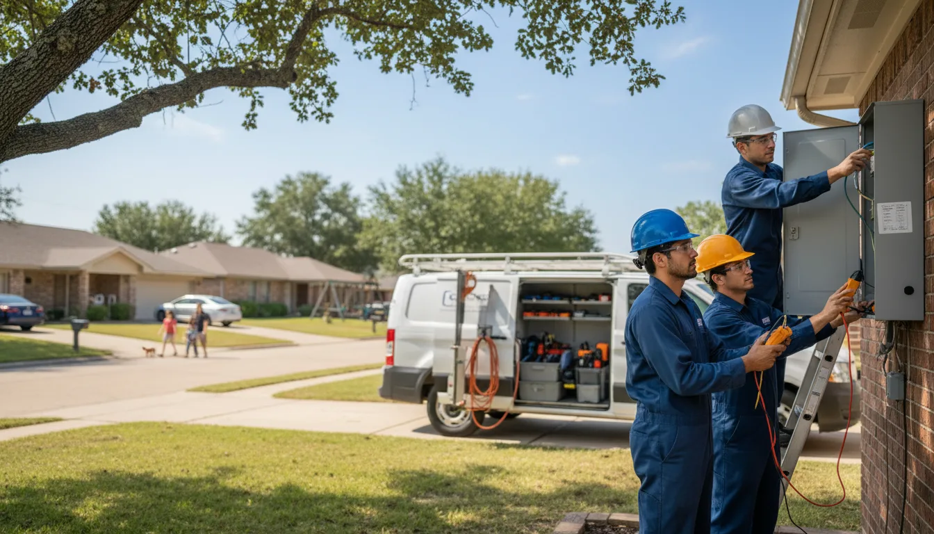 Certified electrician providing emergency electrical services in Pittsburg, TX